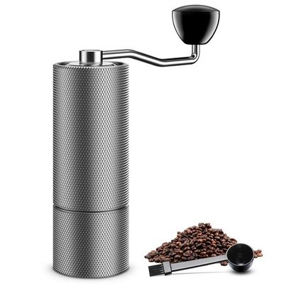 Acero inoxidable 25g Carry Easily de la aleación cónica reservada de Burr Manual Coffee Grinder Aluminium