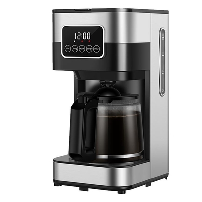 Máquina auto del café del goteo de la pantalla táctil del OEM 10 tazas programables con la garrafa de cristal