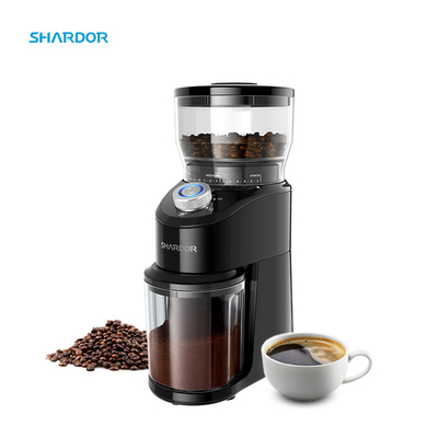 Luz azul tazas de seguridad de Burr Conical Grinder 2 a 12 del LED de la cerradura de la oficina de la máquina de café express