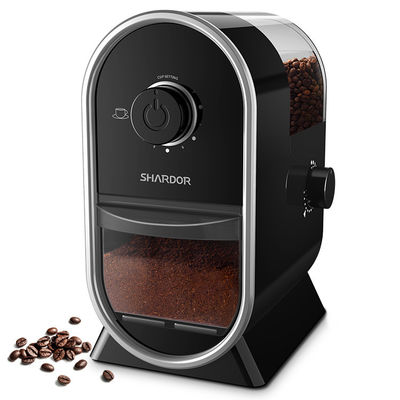 Máquina de pulir del café de Mini Black Burr Coffee Grinder 100W para el hogar