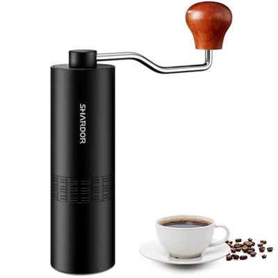 Acero manual portátil ajustable Burr Grinder de Aluminum Alloy Stainless de la amoladora de café