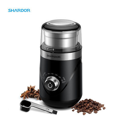 máquina de café express compacta de café 150W de la amoladora del ABS de la sincronización del cuenco desprendible recargable del botón