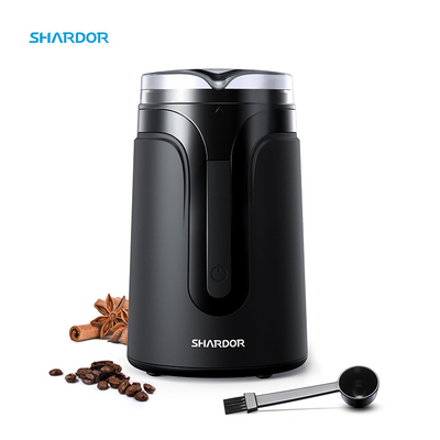 Pequeño Burr Grinder Electric Mill Spice negro portátil de Shardor multifuncional