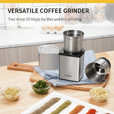 Amoladora de café recargable eléctrica del USB, amoladora mojada y seca de acero inoxidable