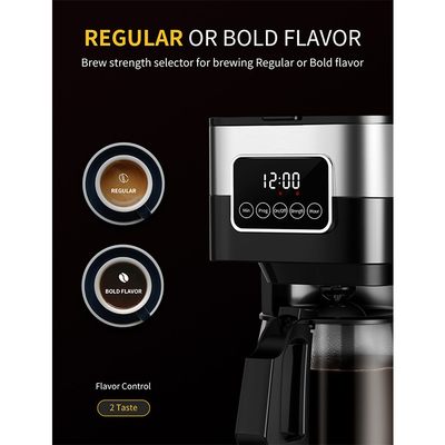 el fabricante de café del goteo 900W guarda la máquina programable automática caliente 10 del café 12 tazas del té