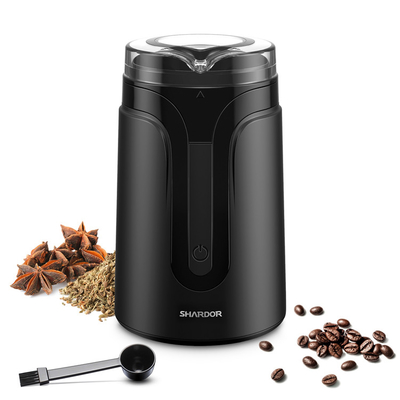 pequeño fabricante de café express automático 40g, amoladora de café de Mini Spice Bean Matte Black
