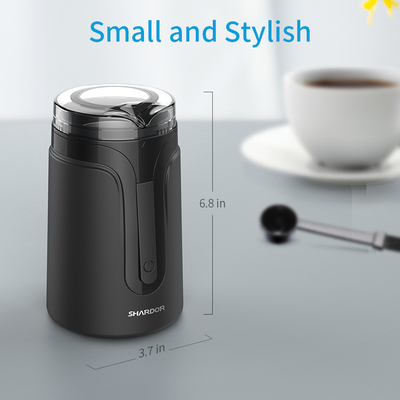 pequeño fabricante de café express automático 40g, amoladora de café de Mini Spice Bean Matte Black