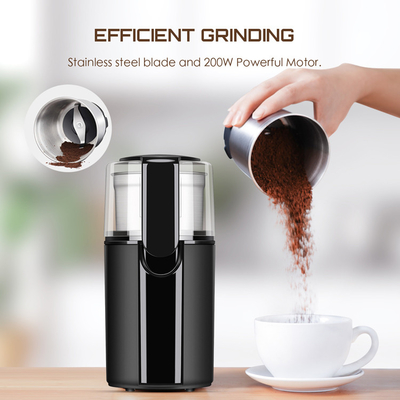 Amoladora de café de acero inoxidable eléctrica de Coarse Powder Black de la amoladora de café del enchufe de la UL Machine