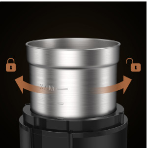 Operación fácil ETL de la taza de la especia de la amoladora del negro desmontable de Machine Nuts Grains