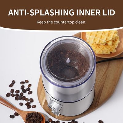 Capacidad eléctrica multifuncional de UK Plug 80g de la amoladora de café con la amoladora Cup de Removeable