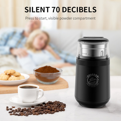 amoladora con pilas SS304 Logo Electric Black Pepper Grinder de encargo de la especia 70g