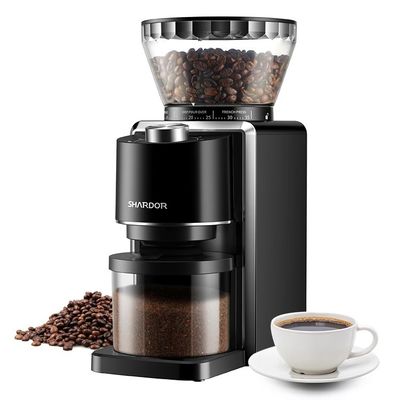 Taza estática anti ajustable Bean Electric de SHARDOR Burr Coffee Grinder 2-12