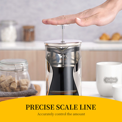 ABS francés eléctrico libre del acero inoxidable del fabricante de café de la prensa de BPA filtro 1000ml de 2 capas