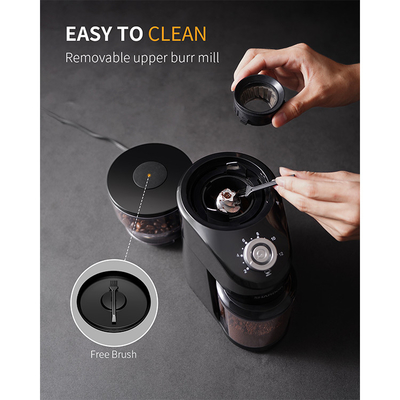 tazas cónicas automáticas portátiles 14 de las rebabas 2-12 de la amoladora 240g del café sólo 100W ajustables