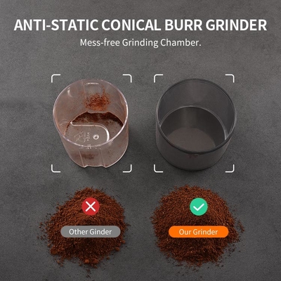 Luz de determinación de Burr Coffee Grinder Coarse 35 cónicos profesionales ultra finos LED