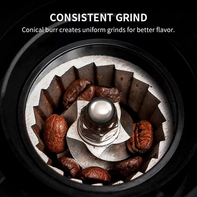 Luz de determinación de Burr Coffee Grinder Coarse 35 cónicos profesionales ultra finos LED