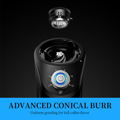 12 tazas de Burr Coffee Grinder 14 cónicos del profesional de pulido del ajuste