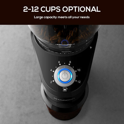 14 ajustes cónicos ajustables de la rutina de Burr Coffee Grinder Espresso Extensive