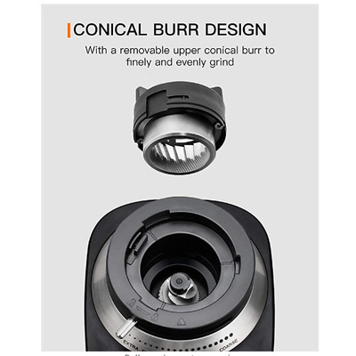 Ajuste cónico eléctrico de acero inoxidable de la prensa 19 de Burr Coffee Grinder Espresso Coffee