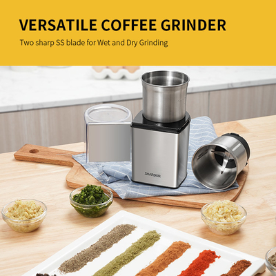 café sin cuerda recargable Bean Grinder With Removable Cups de la amoladora de café 70g 200W
