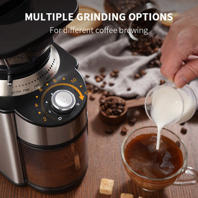 ABS cónico profesional de Burr Coffee Grinder de la alta capacidad con el ajuste exacto de la rutina 19