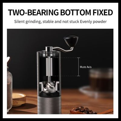 Acero inoxidable 25g Carry Easily de la aleación cónica reservada de Burr Manual Coffee Grinder Aluminium