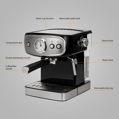 el indicador de presión con pilas desprendible de la máquina del café 1.25L ordeña la máquina del vapor de Frother