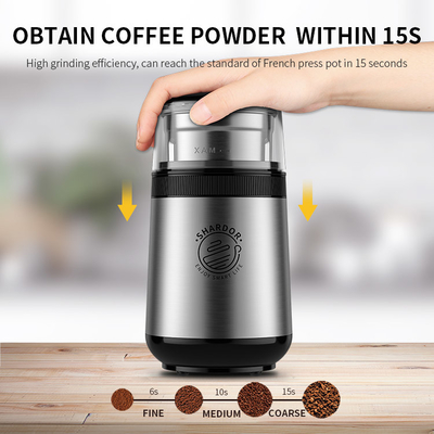 máquina funcional multi SS304 Burr Grinder Coffee Maker desprendible del café 150W