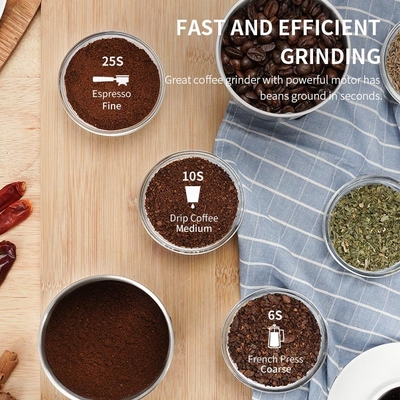 Pequeña UL eléctrica Mini Electric Coffee Maker de Bean Grinder ETL del café del ODM 2 tazas de Removeable