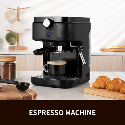 Fabricante de café italiano multifuncional de Digitaces del asador del café express de la máquina 0.9L del café SS304
