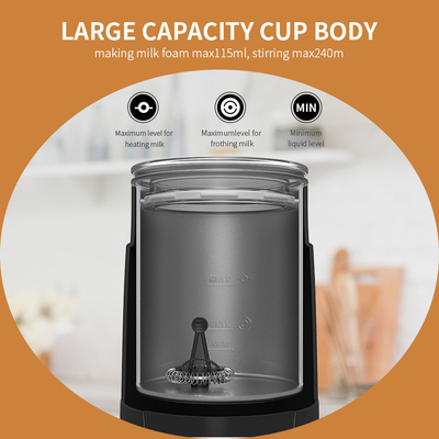 leche con pilas Heater And Frother de Foamer del chocolate de Frother de la leche del café express 4-in-1