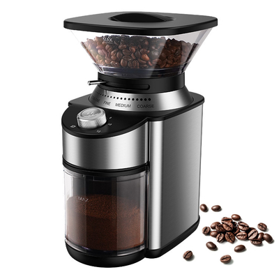 amoladora de café portátil eléctrica de encargo 150g Removable Upper Burr 19 selecciones de la rutina