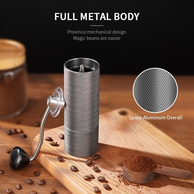 Amoladora de café manual de la cultura del café Stainless Steel Conical Burr Mini