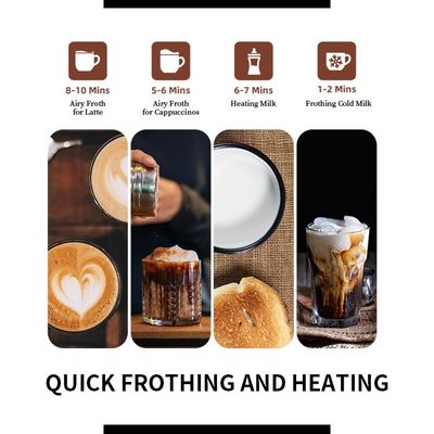 Leche desmontable automático inteligente frío y calentada de Frother del café express