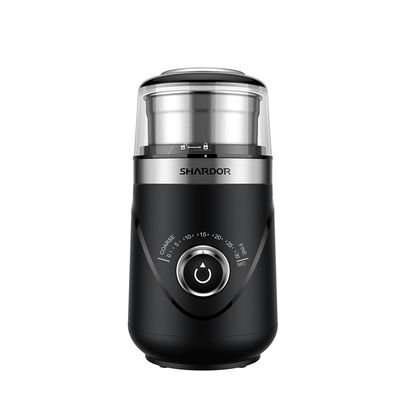 Amoladora de café eléctrica ajustable del botón que mide el tiempo One Button Start para el polvo fino grueso